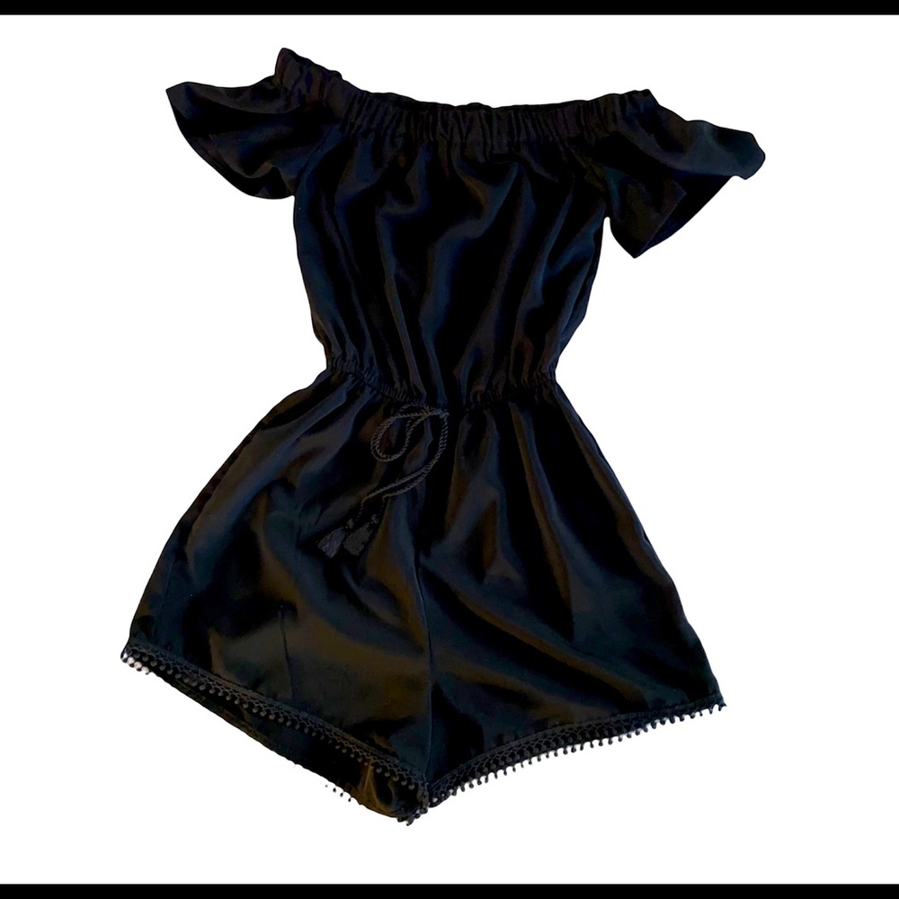 Black short jumpsuit